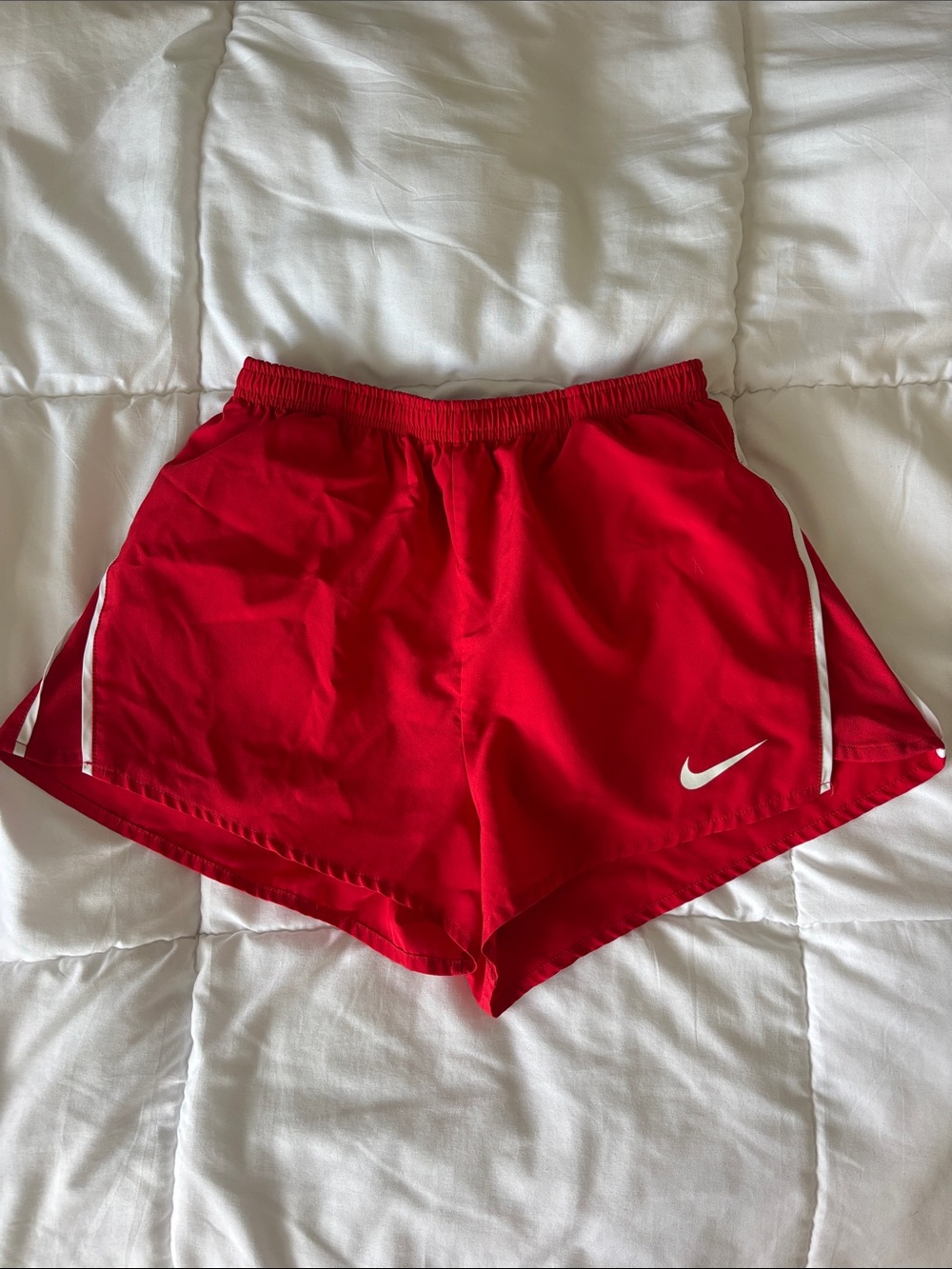 Nike Women's Red Athletic Running Shorts, size small